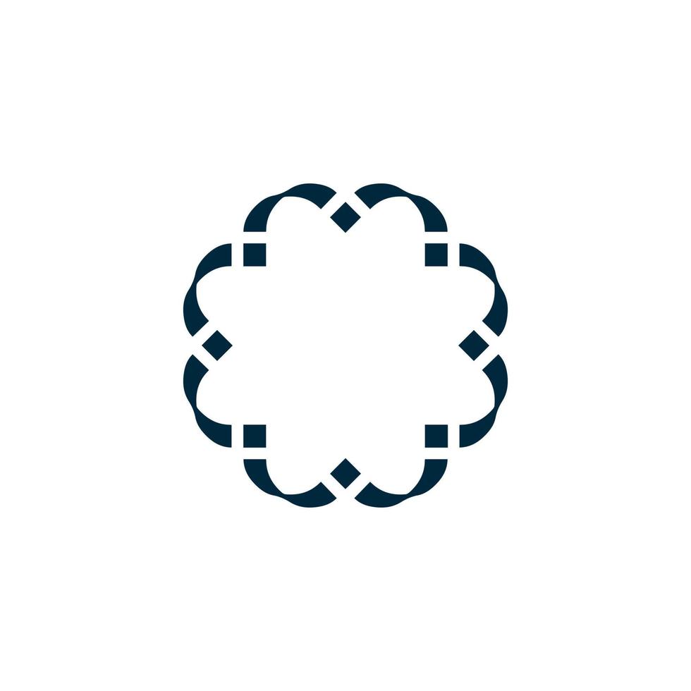 Motiv Logo einfach eckig Logo können Sein benutzt zum textilmodern Unternehmen, abstrakt Brief Logo vektor