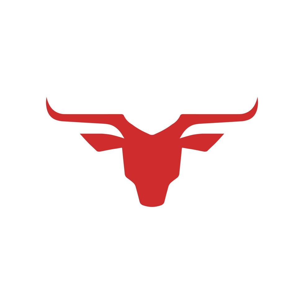 Stier Logo mit Stier Tier Symbol Tier Silhouette Logo Konzept modern Unternehmen, abstrakt Brief Logo vektor
