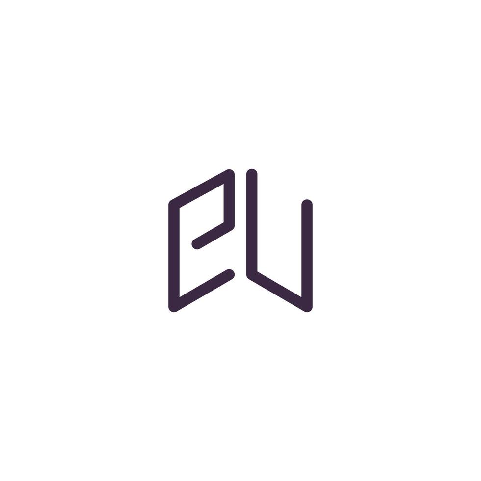 eu arkitektur logotyp varumärke, symbol, design, grafisk, minimalistisk.logotyp vektor