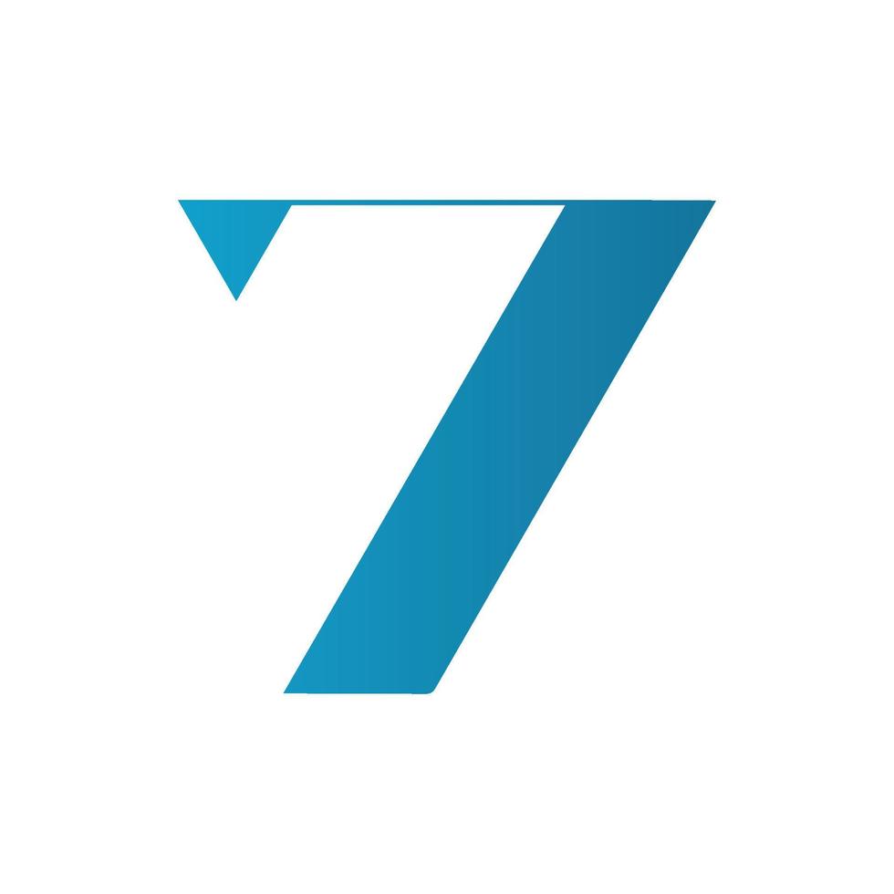 Sieben einfach Logo linear Vektor modern Unternehmen, abstrakt Brief Logo