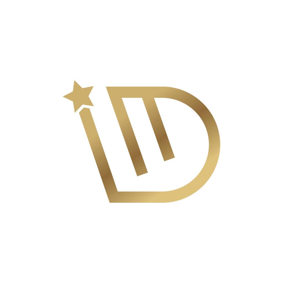 d Logo minimal Design Logo d Symbol Design, Grafik, minimalistisch.logo vektor