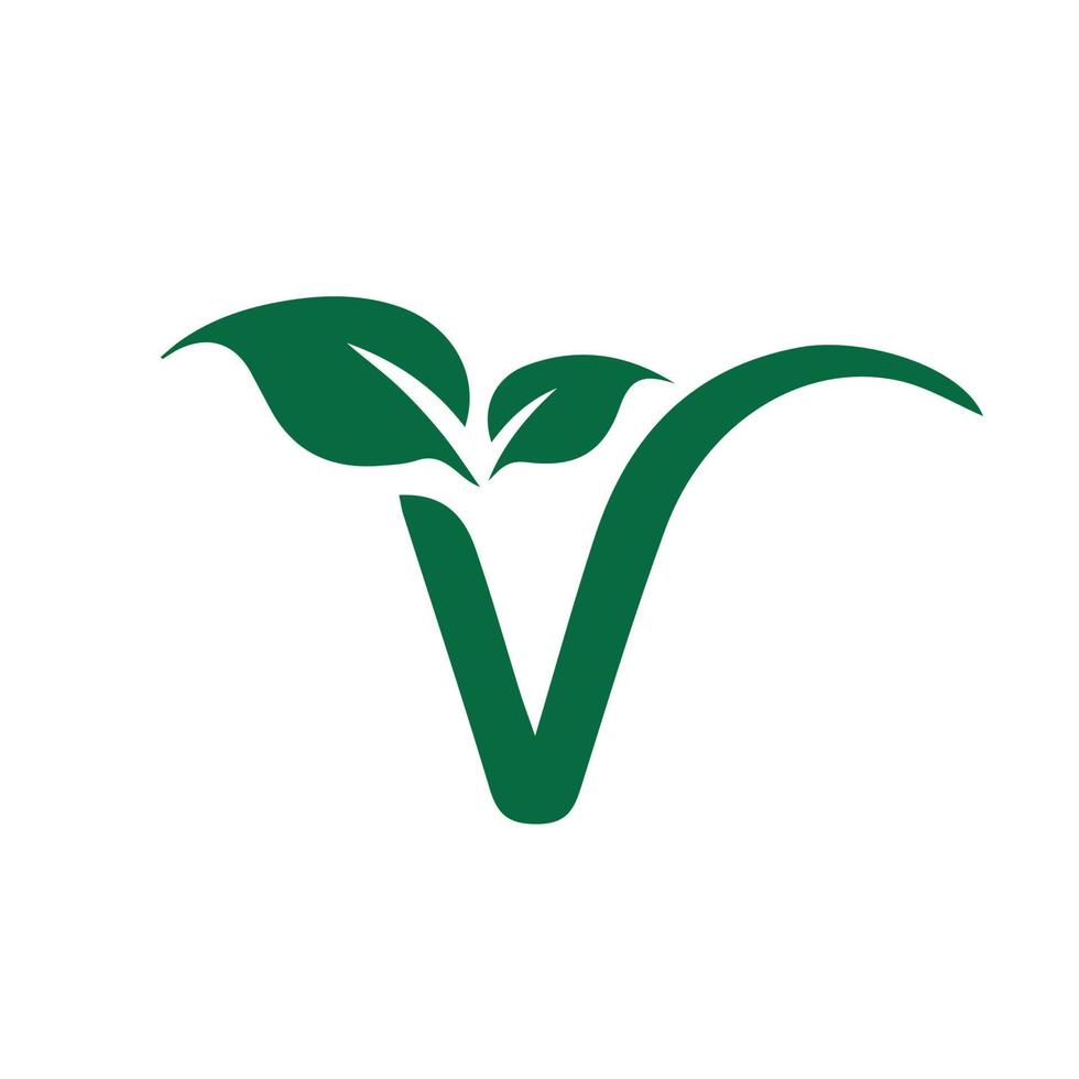 vegan Logo d Marke, Symbol, Design, Grafik, minimalistisch.logo vektor