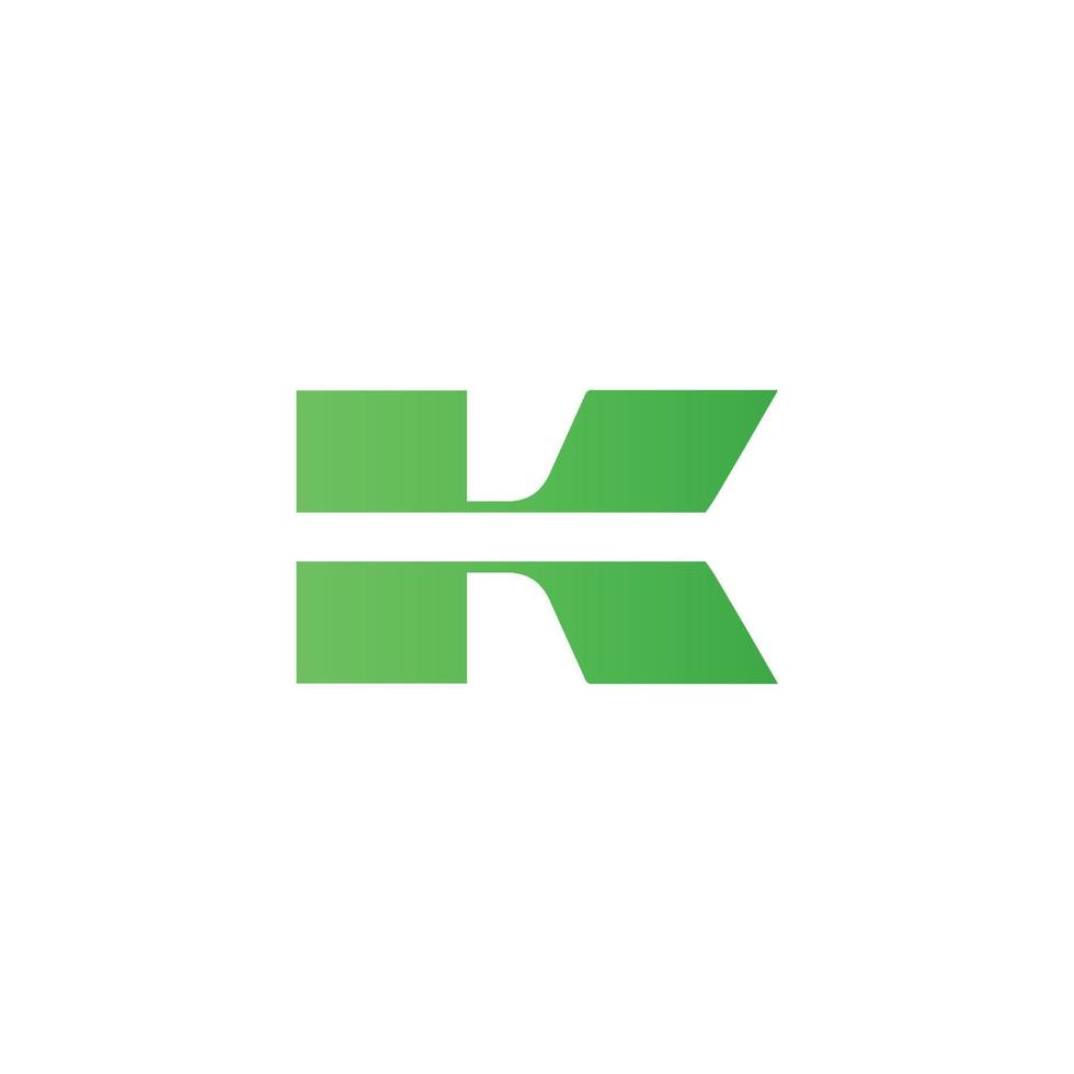 grön Färg k logotyp ikon symbol modern företags, abstrakt brev logotyp vektor