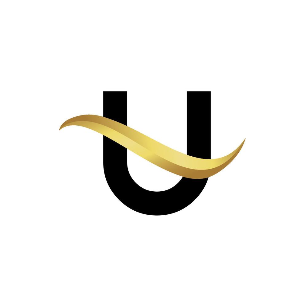 u logotyp vingar logotyp symbol för spelare design, grafisk, minimalistisk.logotyp vektor