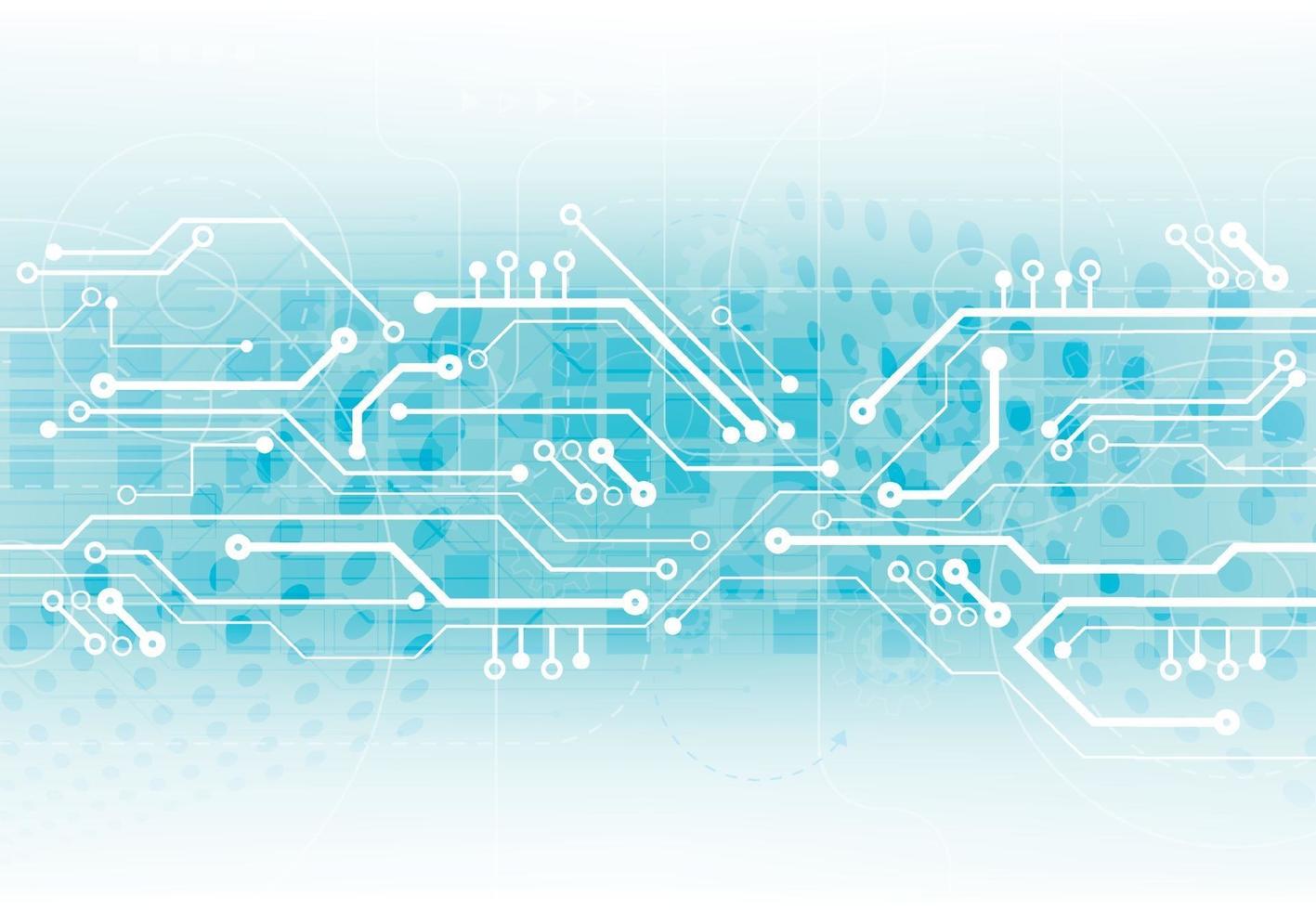 abstrakter Hintergrund mit Technologieplatinenbeschaffenheit. elektronische Motherboard-Illustration. Kommunikations- und Engineering-Konzept. Vektorillustration vektor