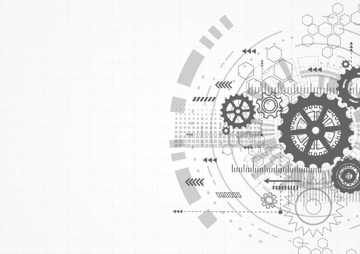 Hintergrund des abstrakten Technologiekommunikationsdesign-Innovationskonzepts. Vektorillustration vektor