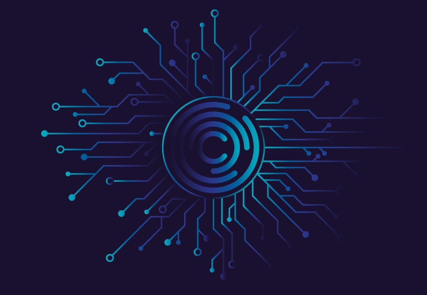 abstrakter Hintergrund mit Technologieplatinenbeschaffenheit. elektronische Motherboard-Illustration. Kommunikations- und Engineering-Konzept. Vektorillustration vektor