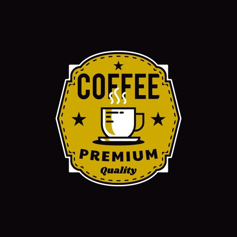 Coffee Shop Logo Abzeichen vektor