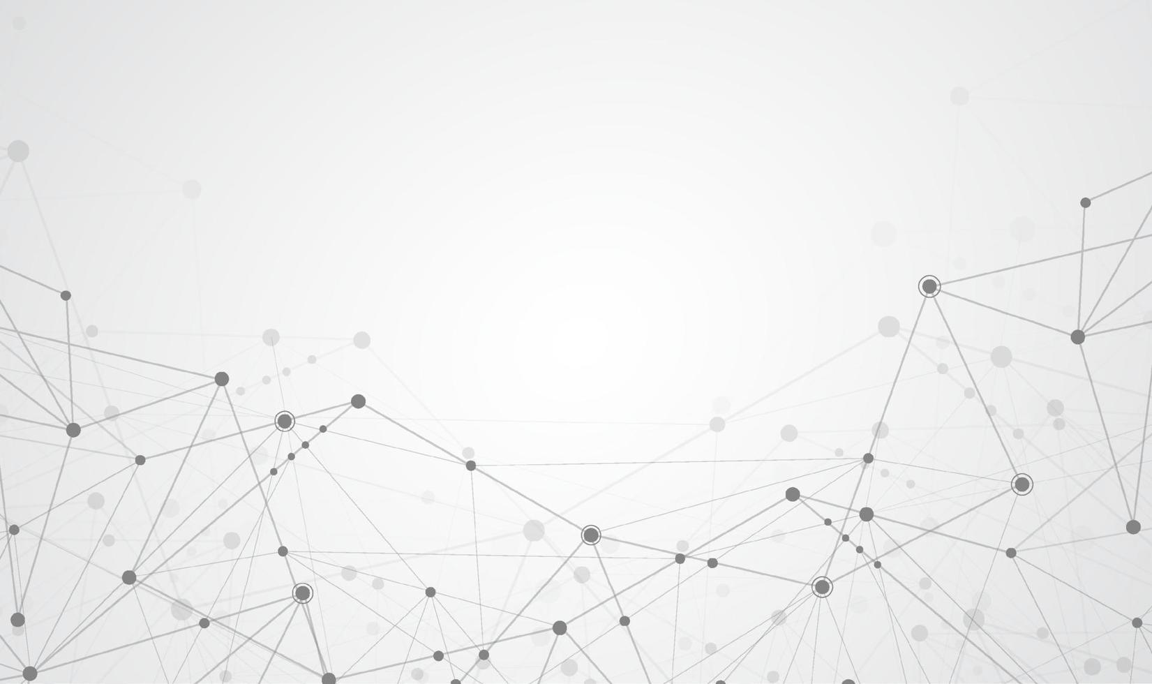 Internetverbindung abstrakter Sinn für Wissenschaft und Technologie Grafikdesign Hintergrund. Vektorillustration vektor