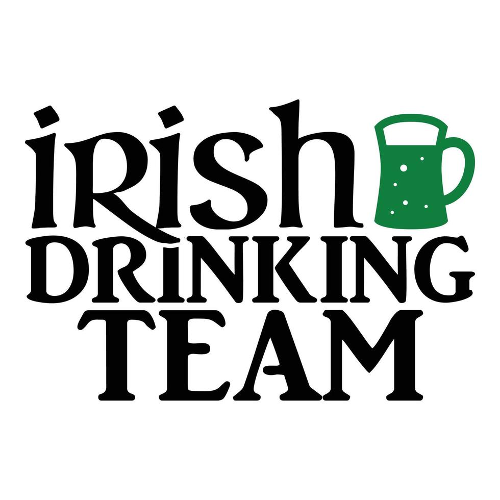 irländsk dricka team svg vektor