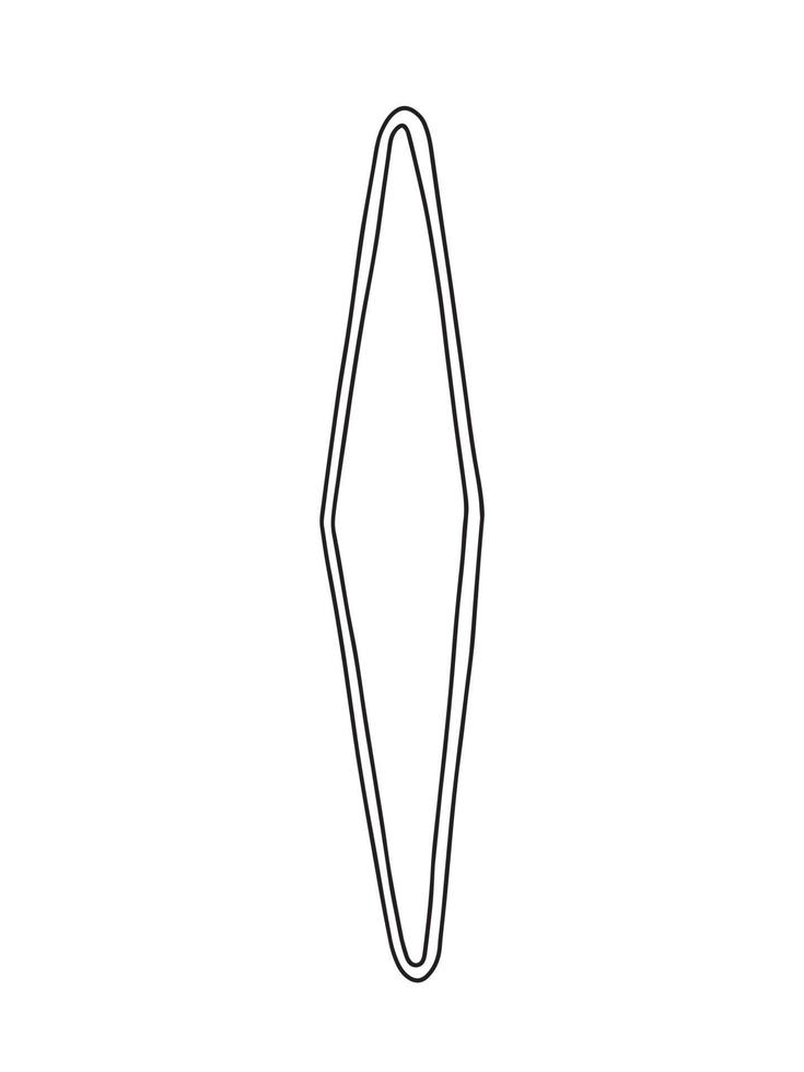 Nagel Datei Vektor Gekritzel Illustration. Hand gezeichnet Maniküre Werkzeug isoliert