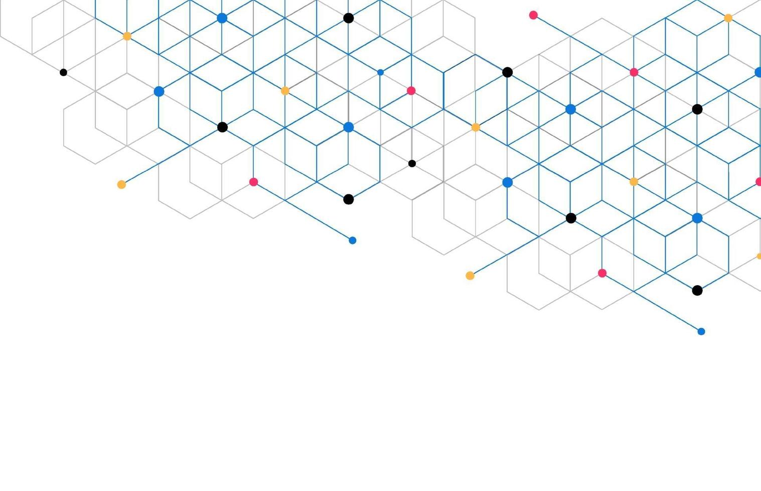 abstrakta geometriska rutor mönster prick linje anslutning bakgrund. modern teknik med fyrkantigt nät. geometrisk på vit bakgrund med linjer. kubcell. vektor illustration