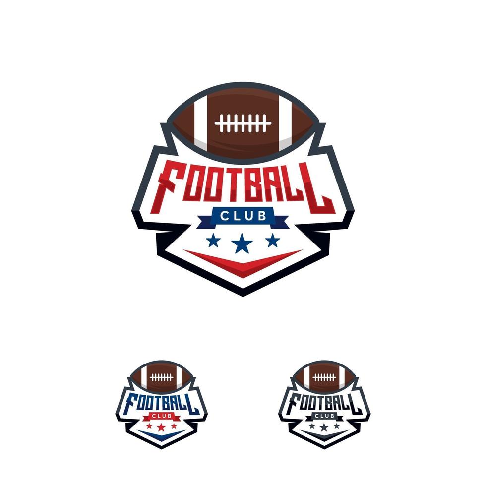 American Football Logo Designs Abzeichen Vorlage, Rugby Logo Abzeichen vektor
