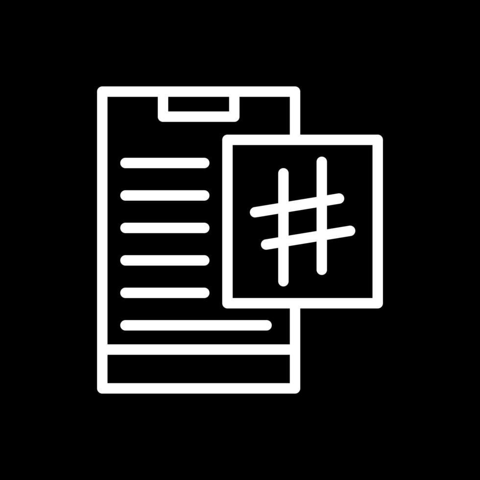 Hashtag-Vektor-Icon-Design vektor