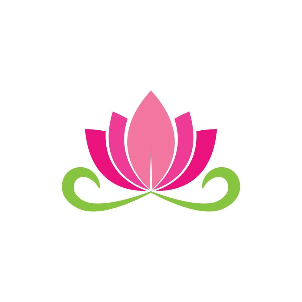 skönhet vektor lotusblommor logotyp mall