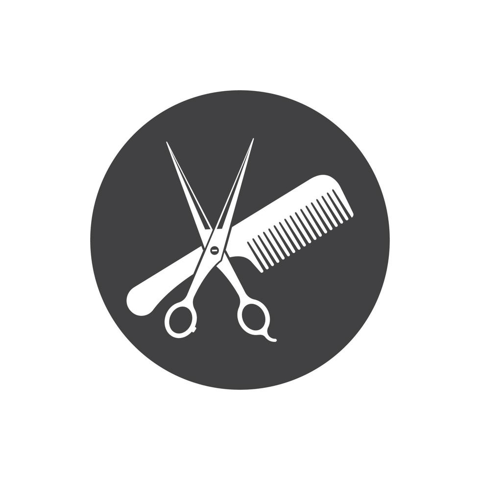 scissor ikon logotyp vektor illustration