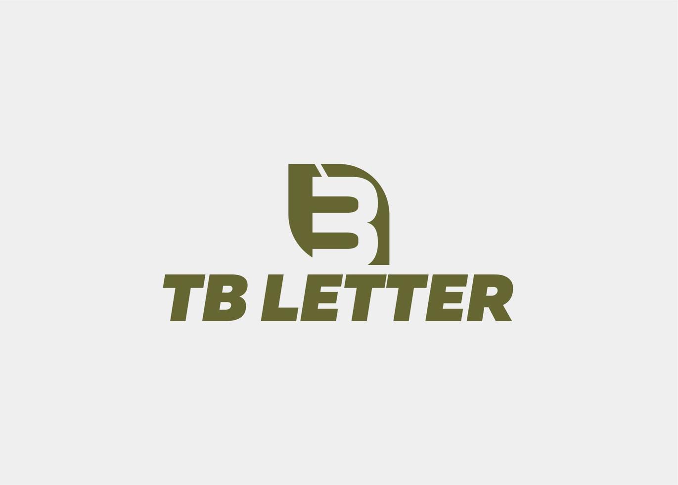Logo tb Brief Unternehmen Name vektor