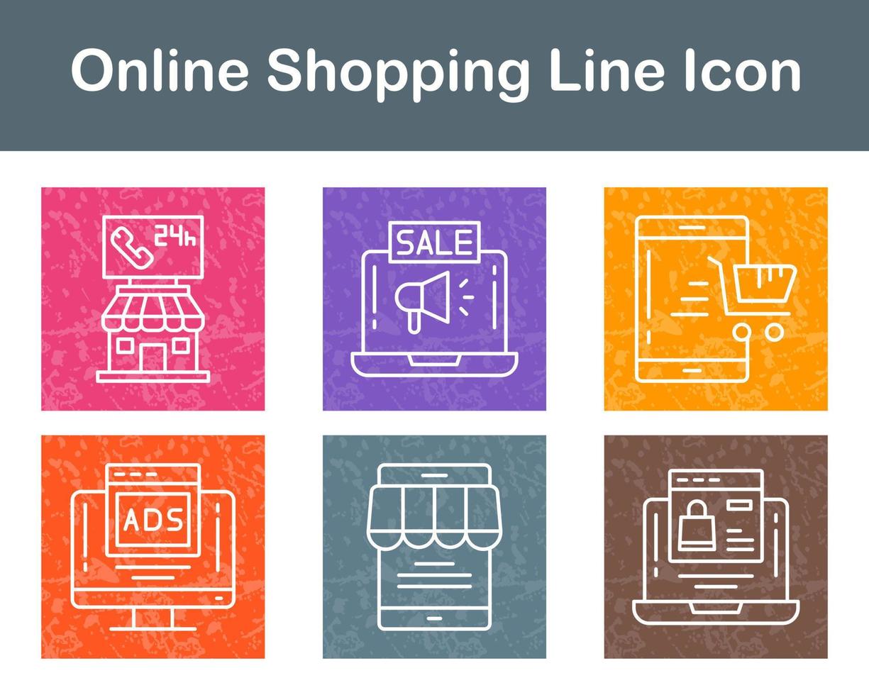 Online-Shopping-Vektor-Icon-Set vektor