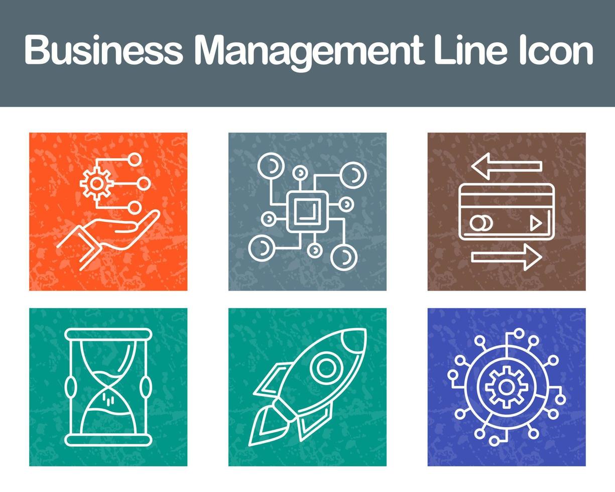 företag förvaltning vektor ikon uppsättning