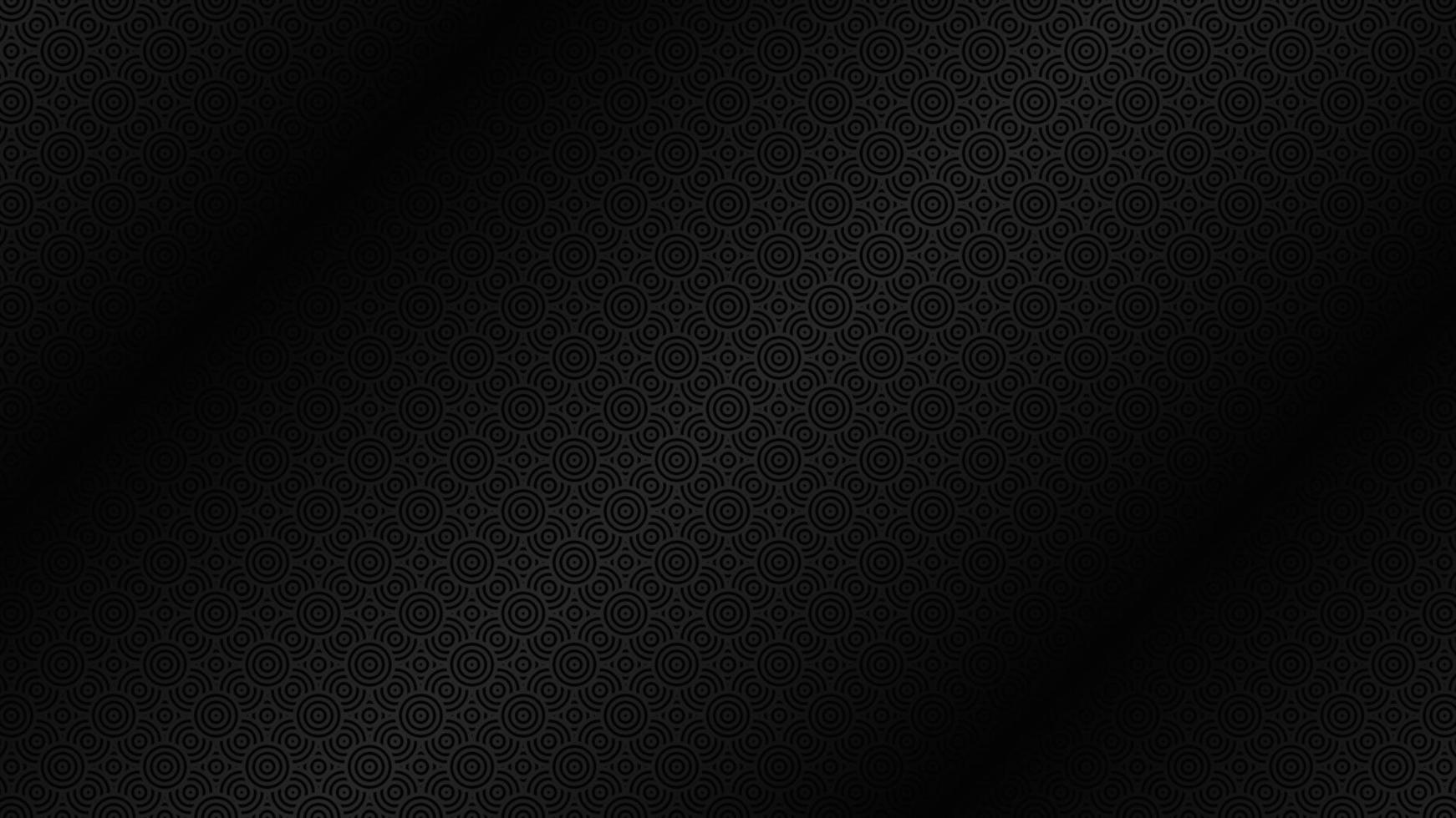 svart bakgrund med cirkel mönster design vektor