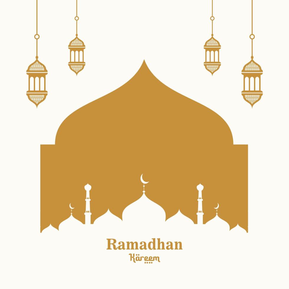 eben Ramadan kareem islamisch Gruß Hintergrund vektor