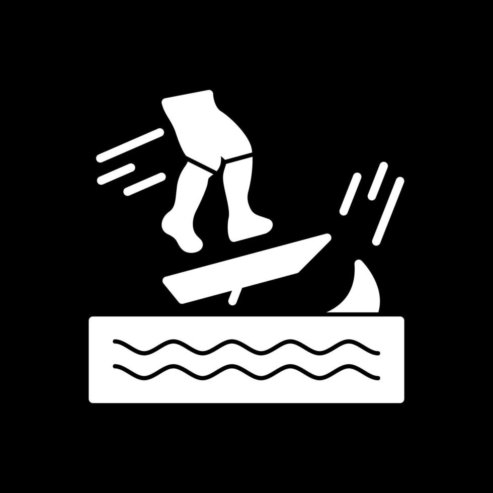 Skimboarding-Vektor-Icon-Design vektor