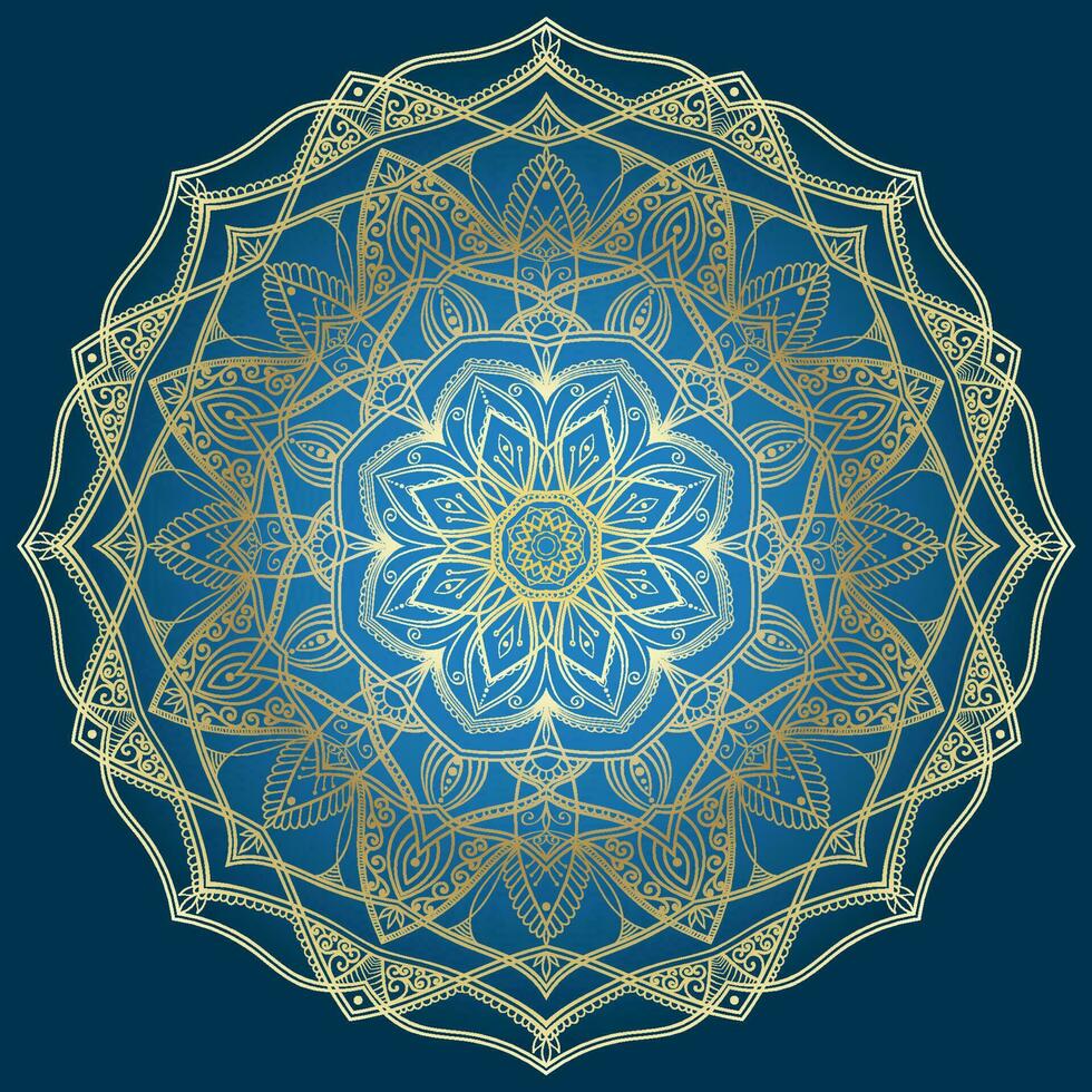 Hand gezeichnet kreisförmig Blumen- Mandala Muster zum Henna, mehndi, Tätowierung, Dekoration. dekorativ Ornament im ethnisch orientalisch Stil. Gliederung Gekritzel Hand zeichnen Vektor Anti-Stress