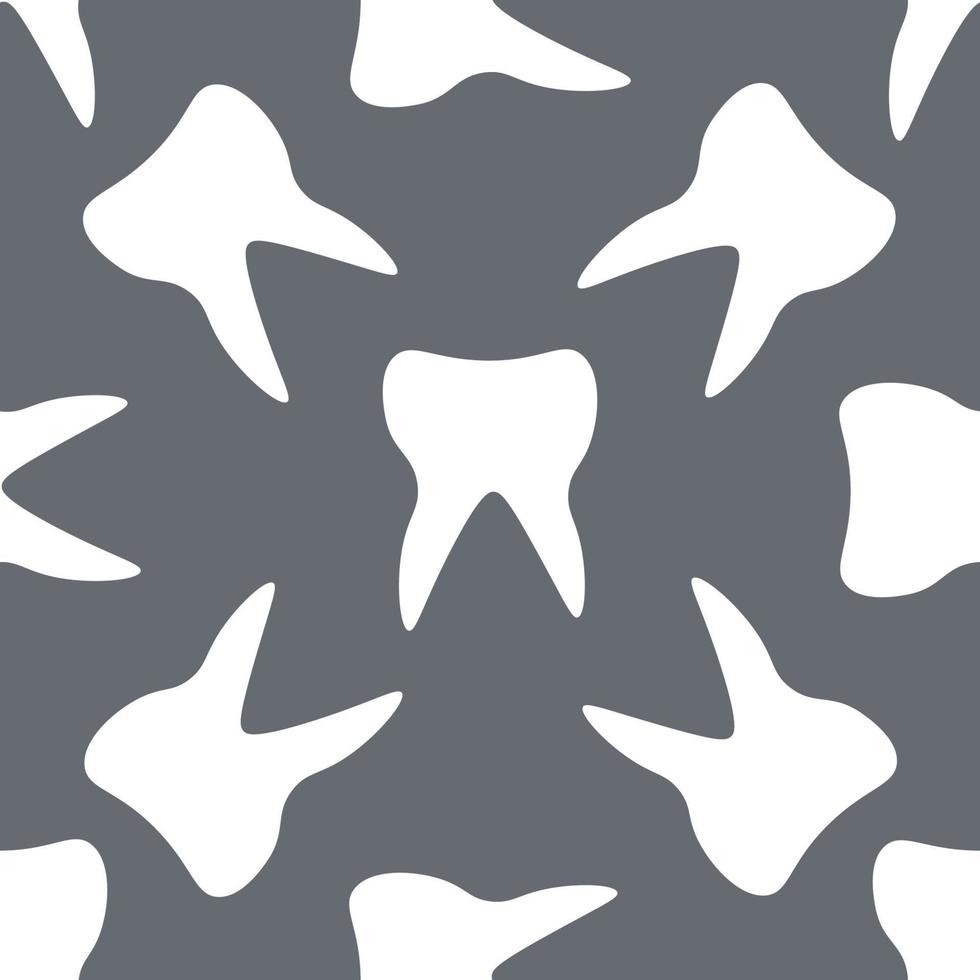Zahn abstrakt nahtlos Muster. medizinisch Hintergrund. vektor