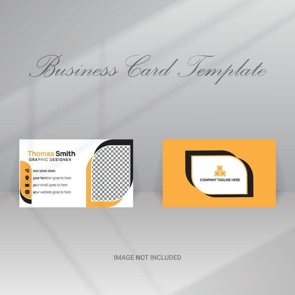 Business-Postkarten-Template-Design vektor