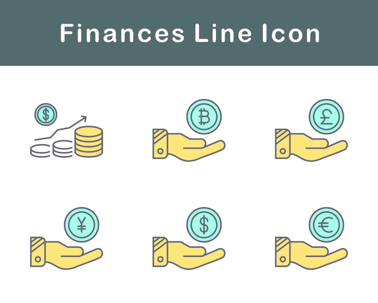 Finanzen Vektor Symbol einstellen