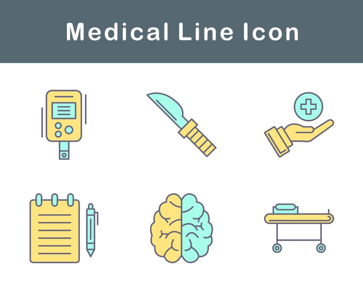 medicinsk vektor ikon uppsättning