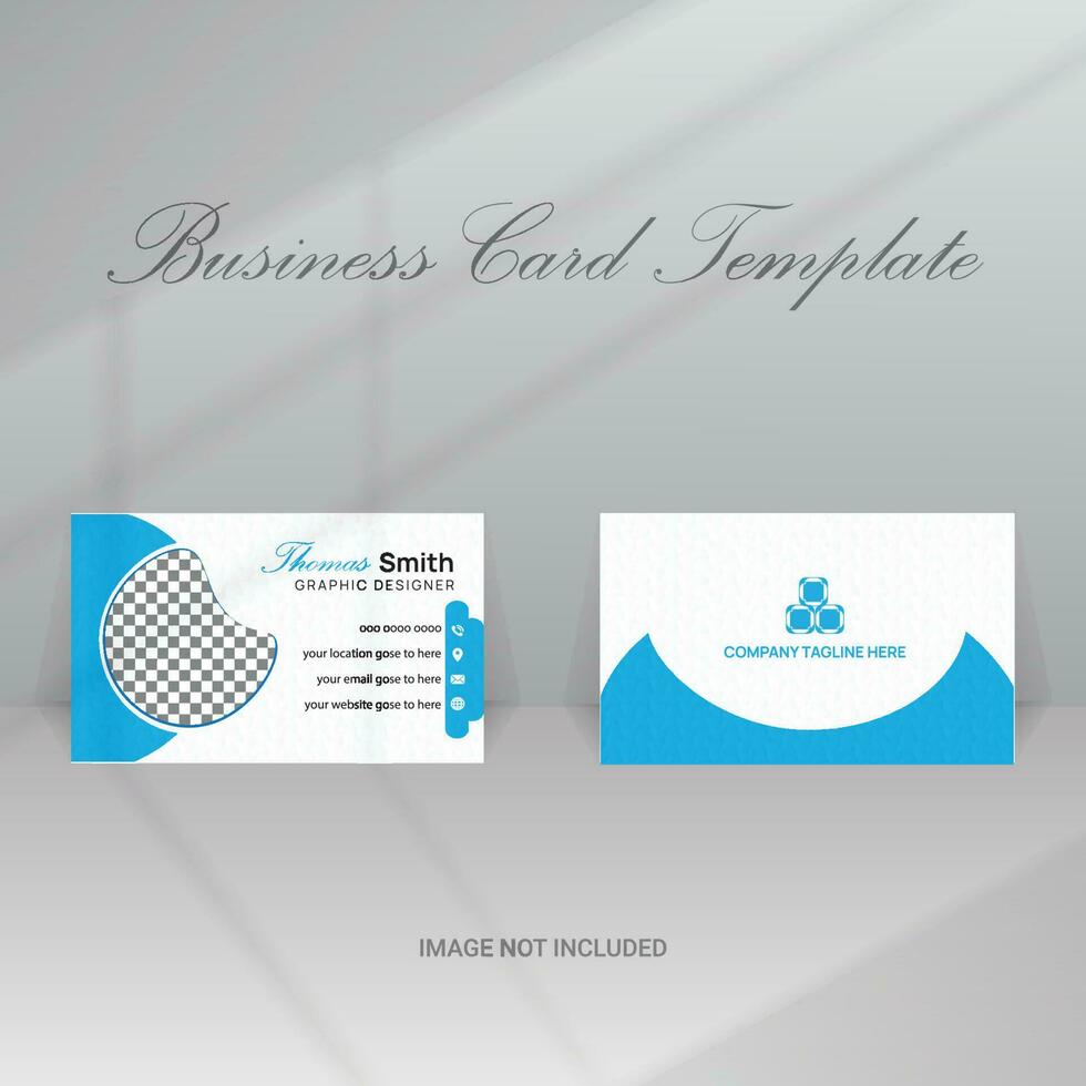 Business-Postkarten-Template-Design vektor