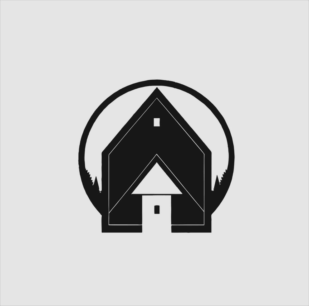 Architekt Logo Design Vorlage, einfach Logo mit abstrakt und minimalistisch gestalten Stil vektor