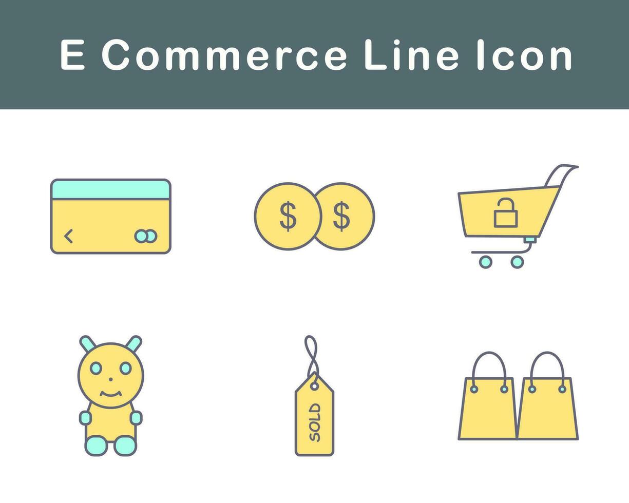 E-Commerce-Vektor-Icon-Set vektor