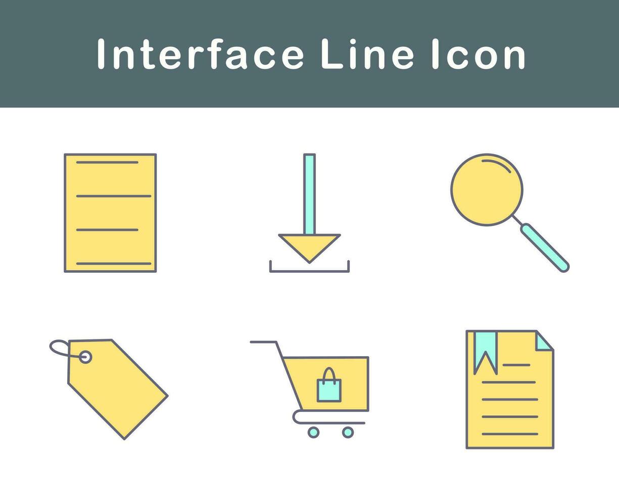 gränssnitt vektor ikon uppsättning