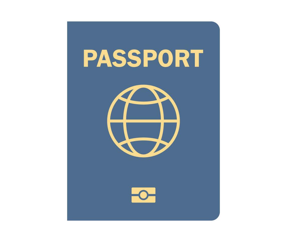 Reisepass Symbol. Bürger dokumentieren. International Reisepass. Reise und Tourismus dokumentieren Konzept. Vektor eben Illustration
