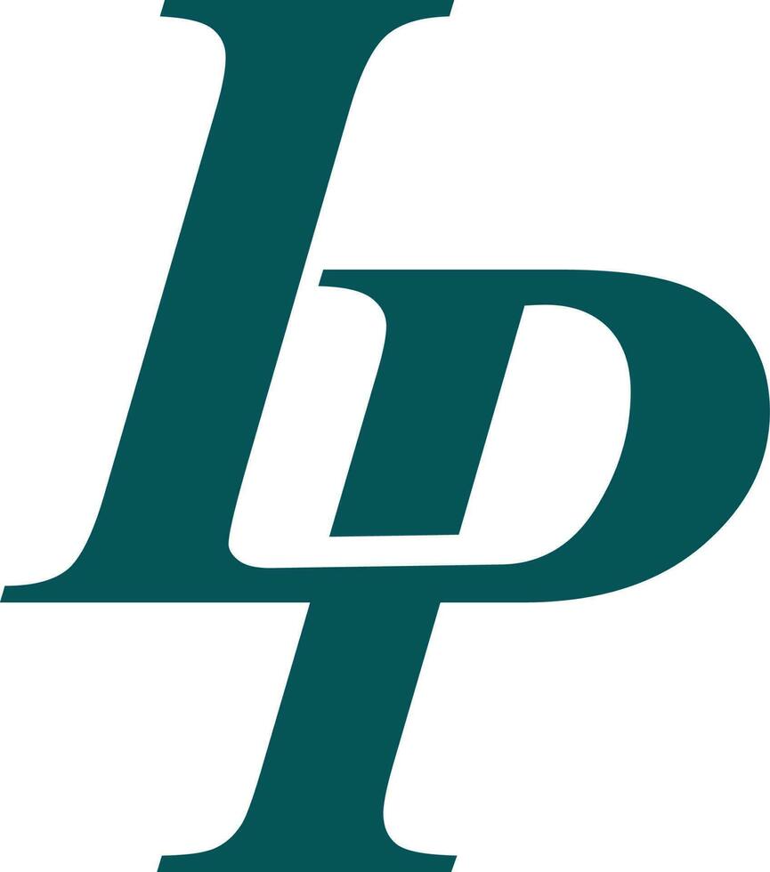 lp logotyp ikon vektor