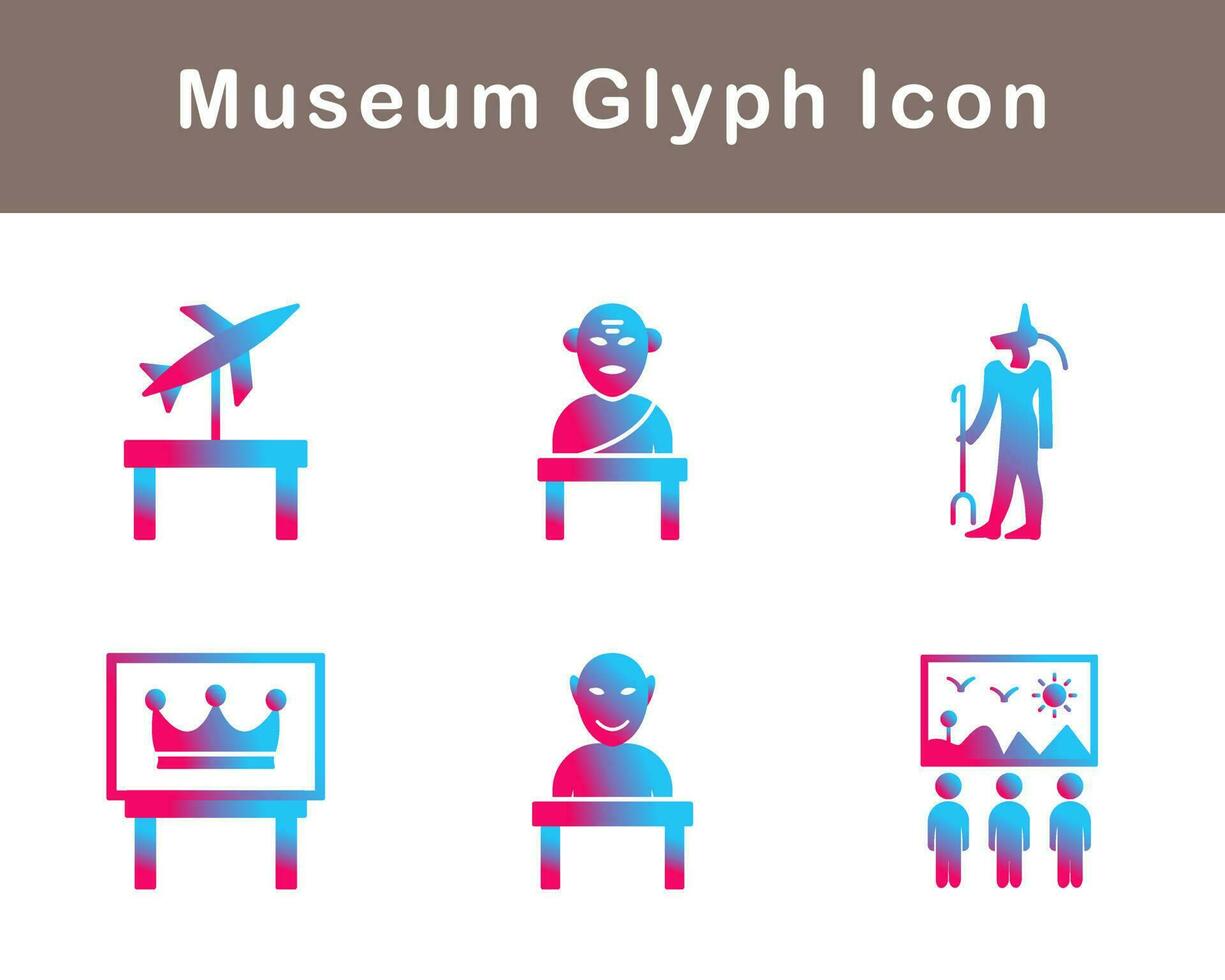 Museum Vektor Symbol einstellen