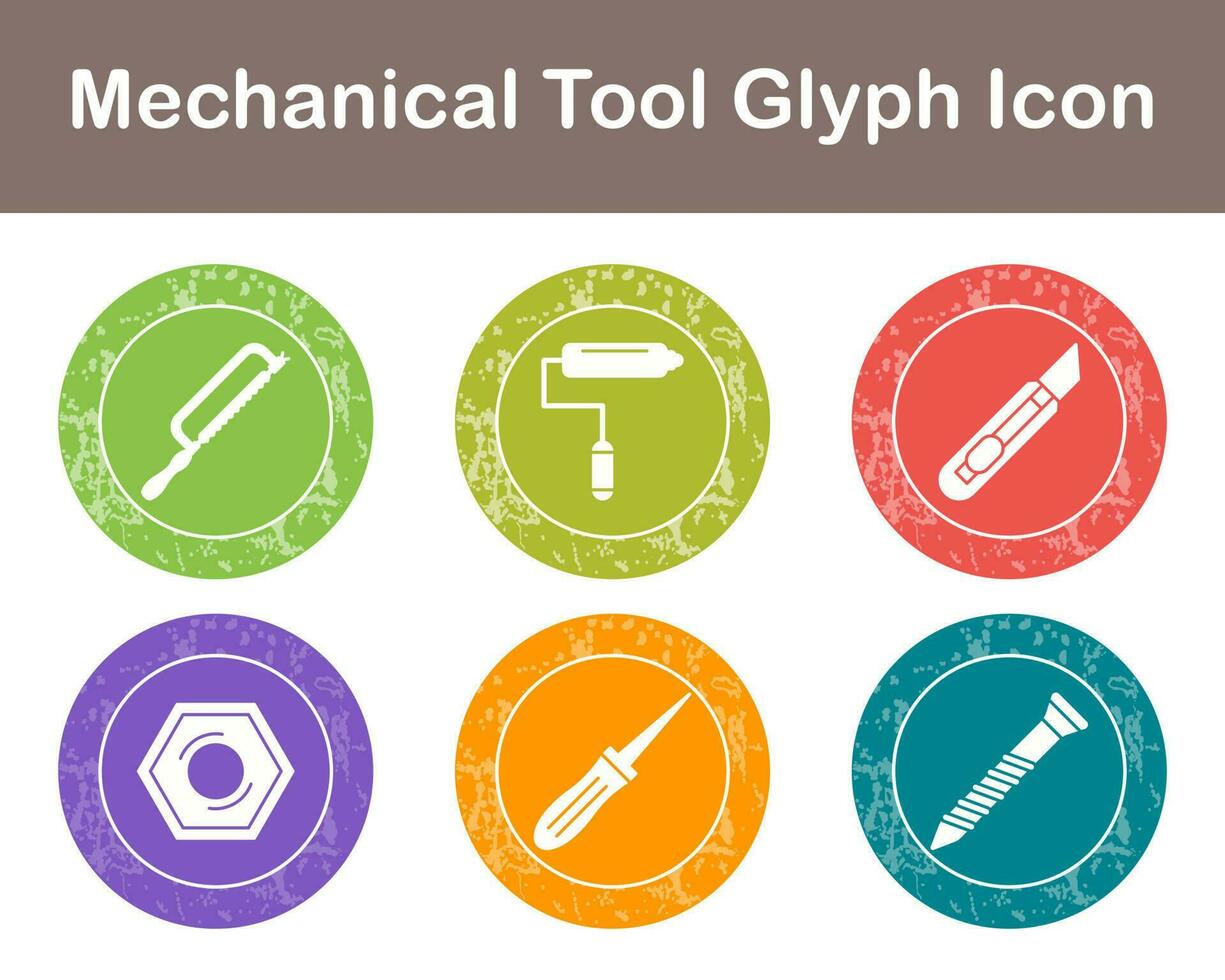 mechanisch Werkzeug Vektor Symbol einstellen