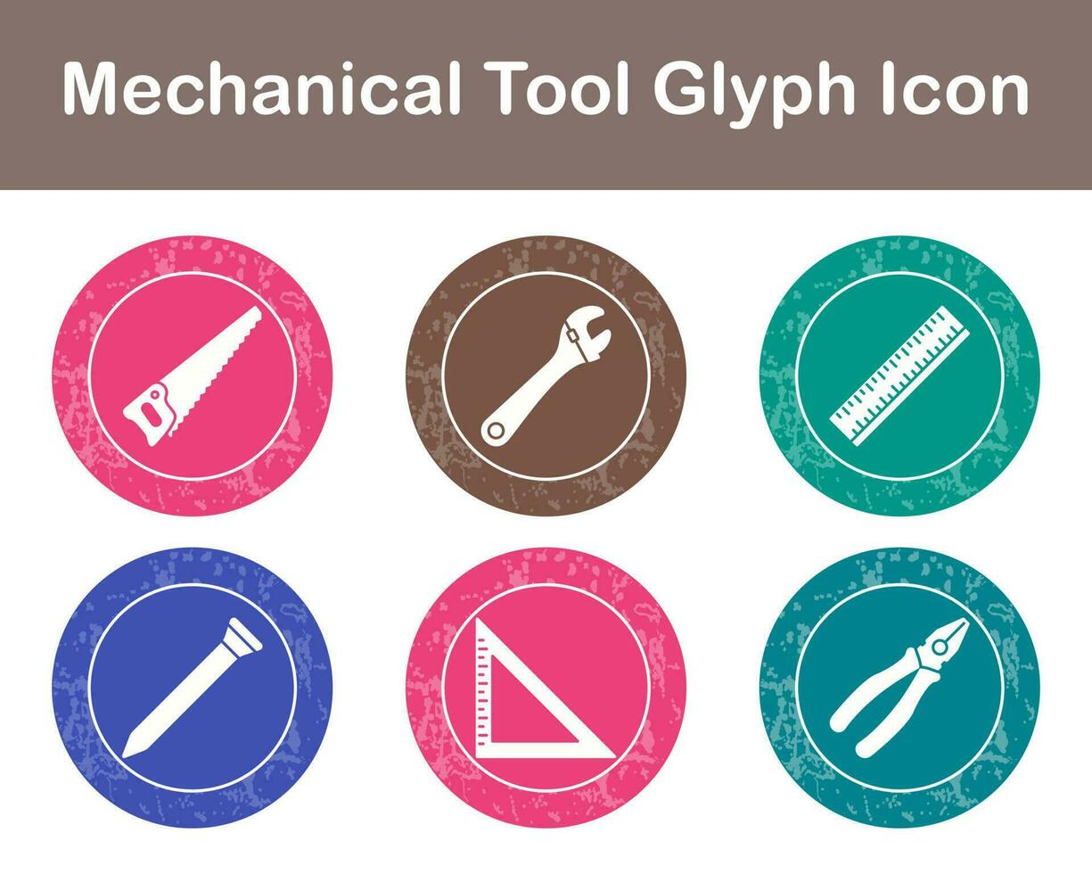 mechanisch Werkzeug Vektor Symbol einstellen