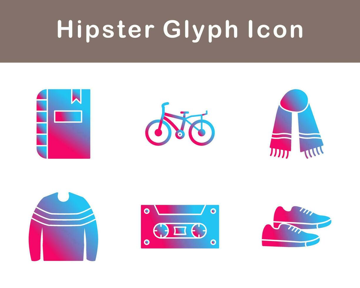 Hipster Vektor Symbol einstellen