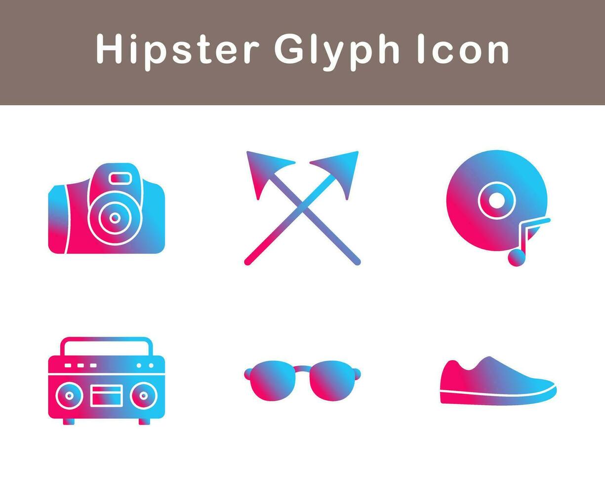 Hipster Vektor Symbol einstellen