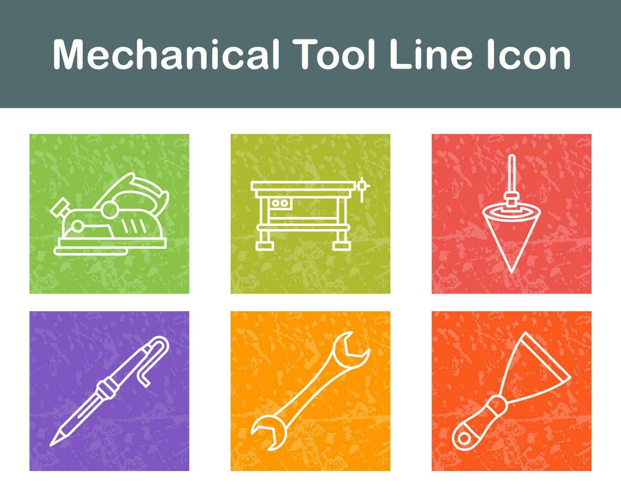 mechanisch Werkzeug Vektor Symbol einstellen