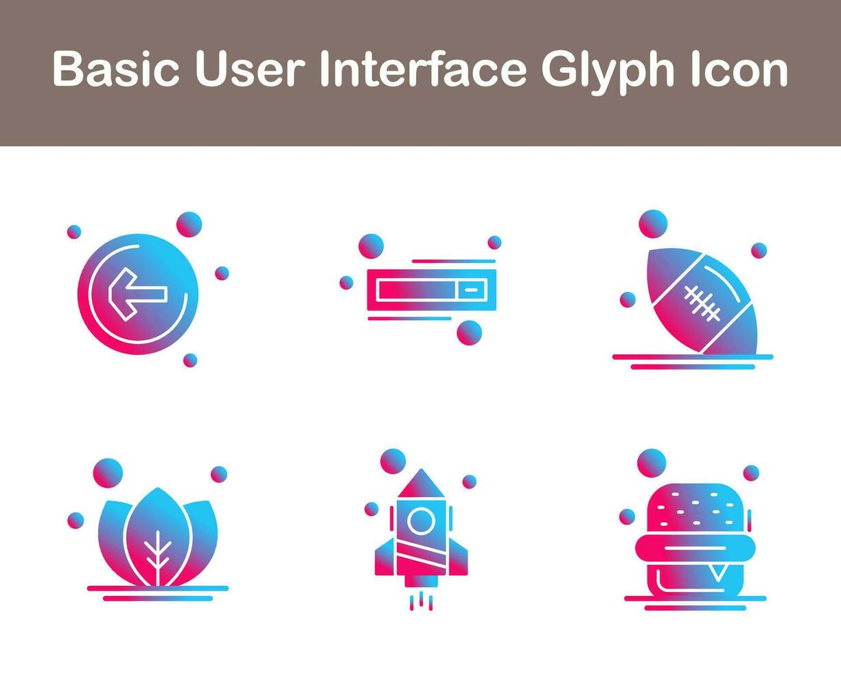 Basic Benutzer Schnittstelle Vektor Symbol einstellen