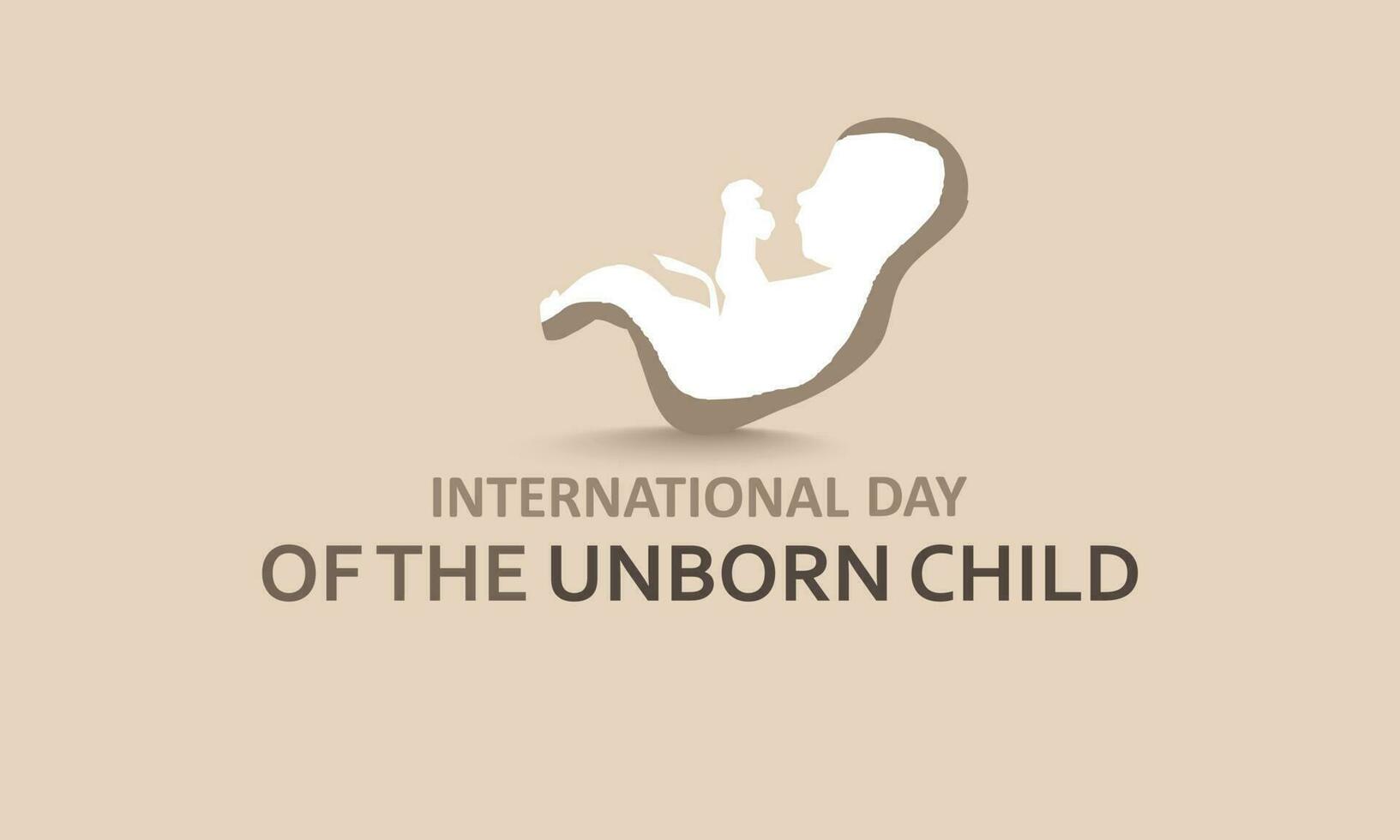 internationell dag av de ofödd barn. mall för bakgrund, baner, kort, affisch vektor