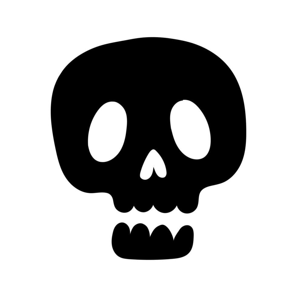 skalle vektor ikon uppsättning. skelett illustration symbol samling. halloween tecken eller logotyp.