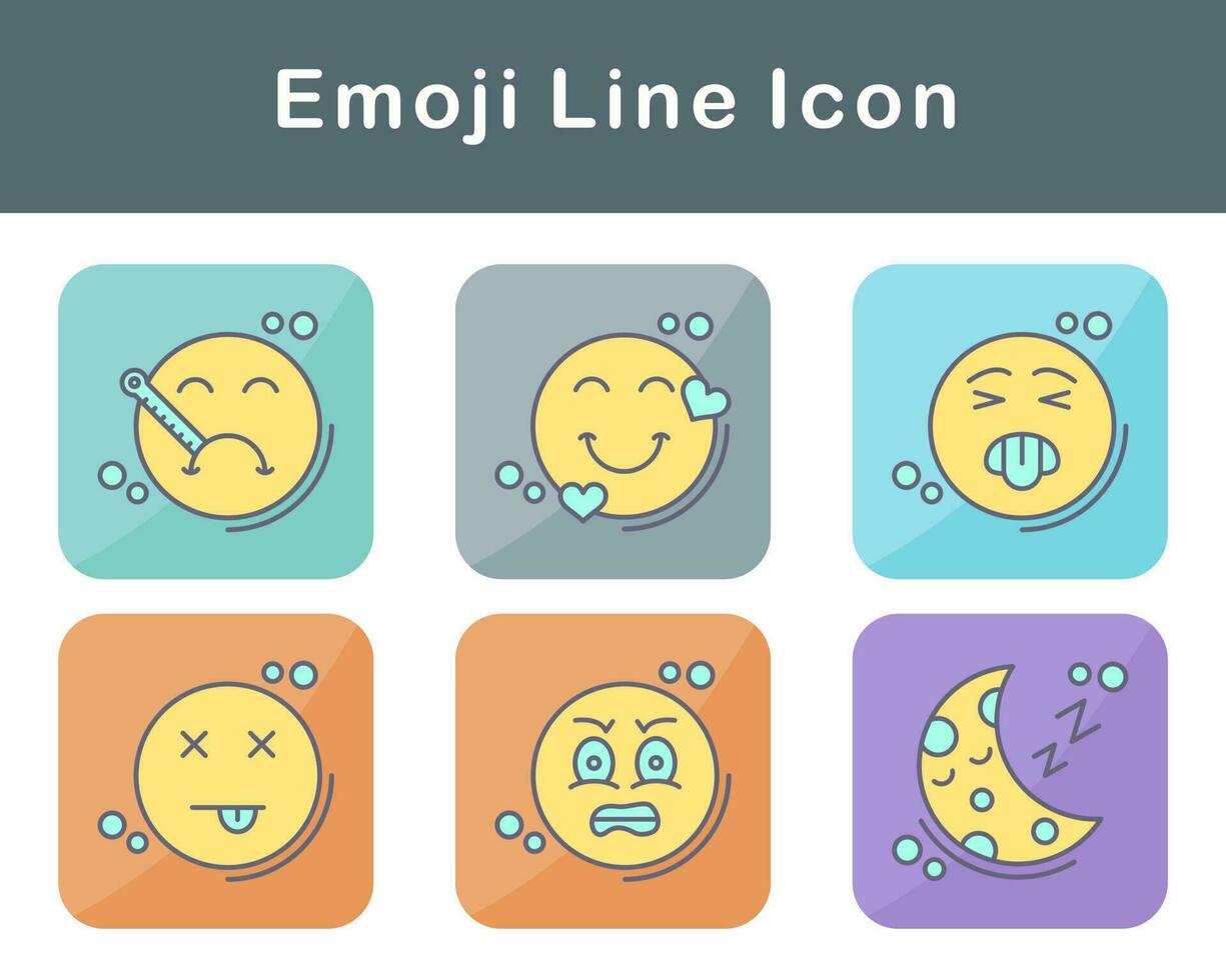 emoji vektor ikon uppsättning