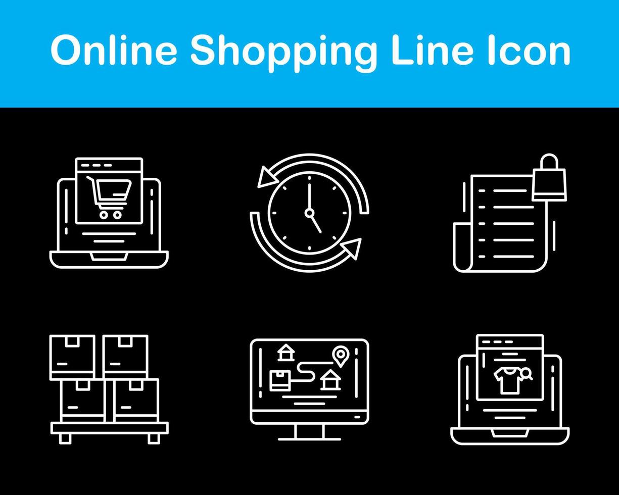 Online-Shopping-Vektor-Icon-Set vektor