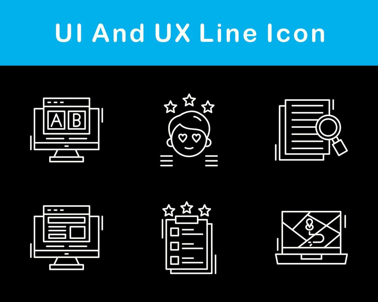 ui und ux Vektor Symbol einstellen