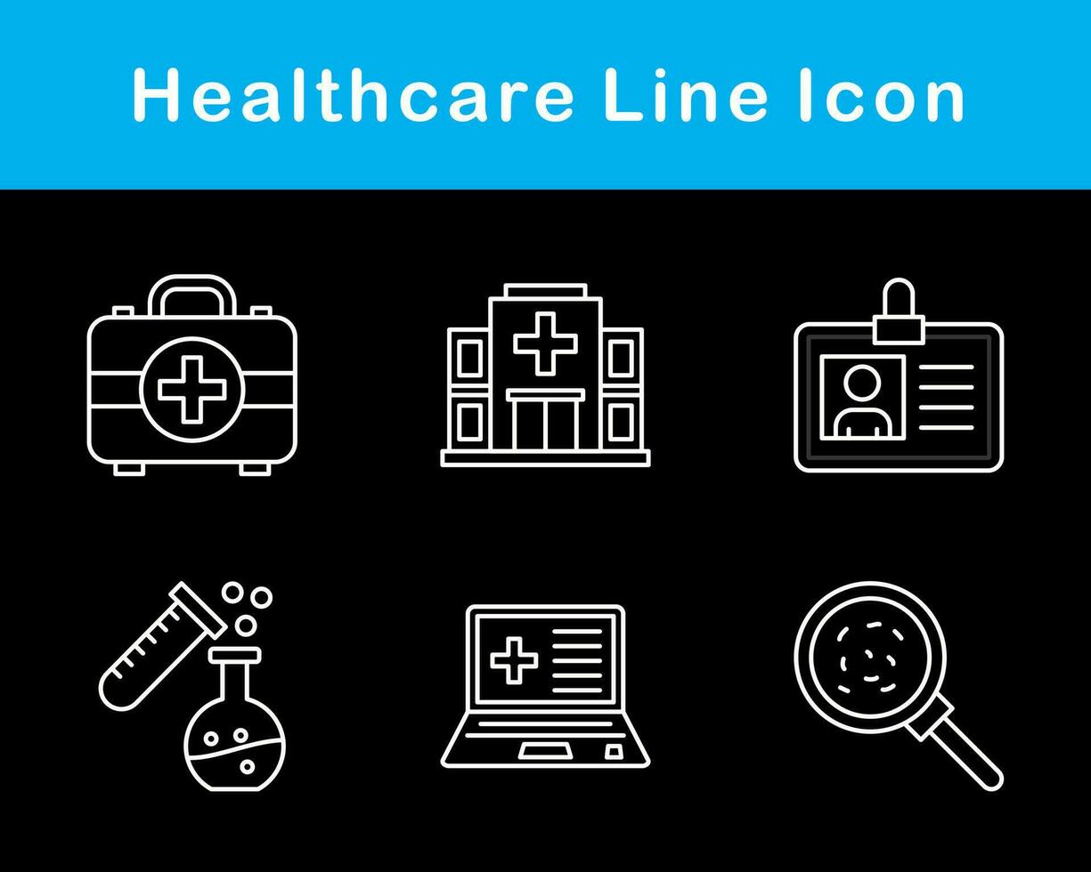 sjukvård vektor ikon uppsättning